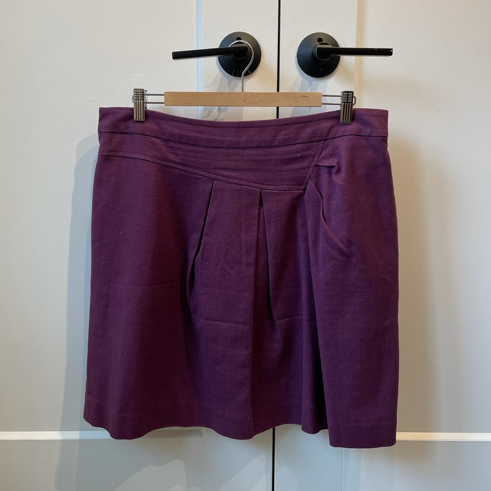 PURPLE - Size 14 asymmetrical mini skirt from ANTHROPOLOGY